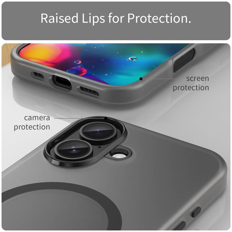 MagSafe Frosted Translucent TPU + PC Full Coverage Phone Case