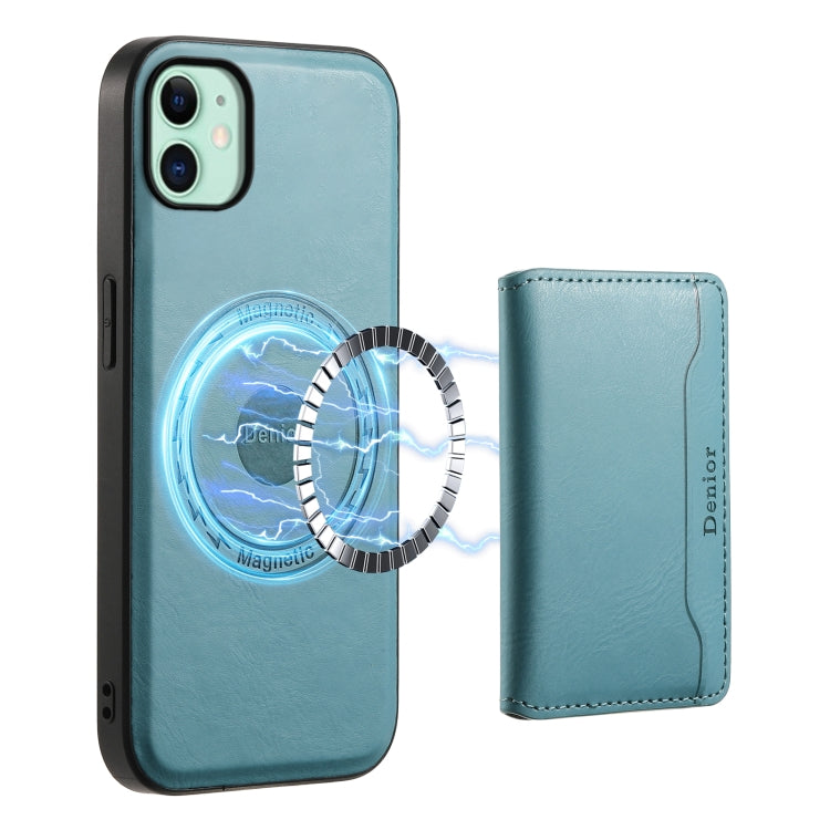Denior Cowhide Texture Leather MagSafe Detachable Wallet Phone Case, For iPhone 12 Pro, For iPhone 11 Pro Max, For iPhone 11, For iPhone 11 Pro, For iPhone X / XS, For iPhone XR