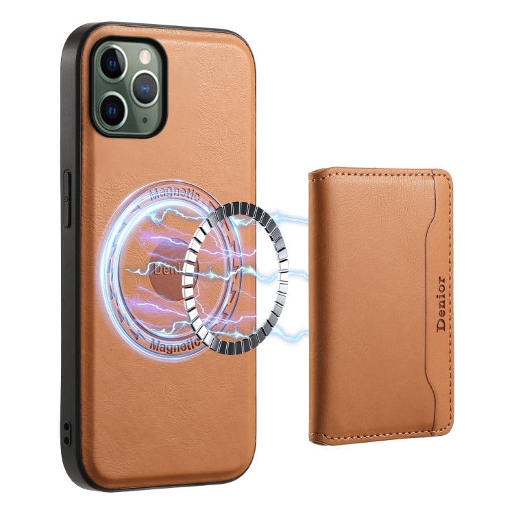 Denior Cowhide Texture Leather MagSafe Detachable Wallet Phone Case, For iPhone 12 Pro, For iPhone 11 Pro Max, For iPhone 11, For iPhone 11 Pro, For iPhone X / XS, For iPhone XR