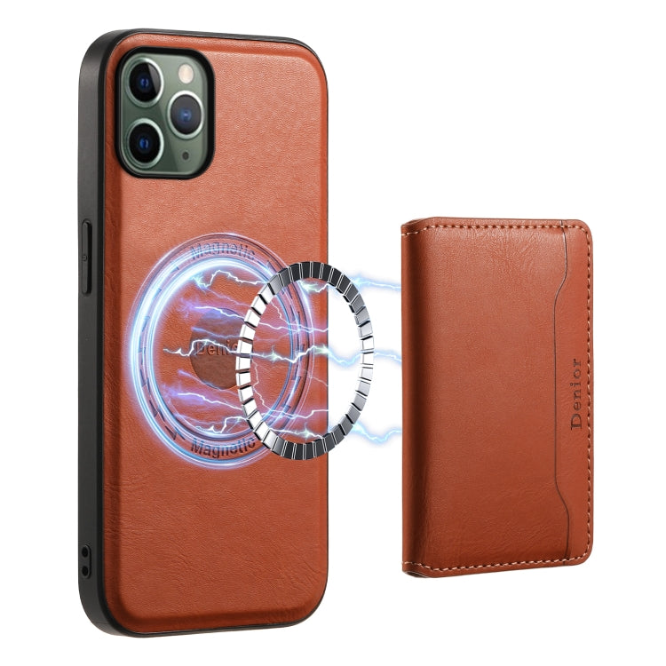 Denior Cowhide Texture Leather MagSafe Detachable Wallet Phone Case, For iPhone 12 Pro, For iPhone 11 Pro Max, For iPhone 11, For iPhone 11 Pro, For iPhone X / XS, For iPhone XR