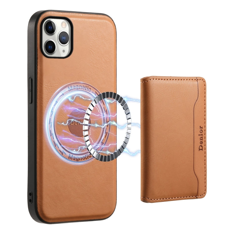 Denior Cowhide Texture Leather MagSafe Detachable Wallet Phone Case, For iPhone 12 Pro, For iPhone 11 Pro Max, For iPhone 11, For iPhone 11 Pro, For iPhone X / XS, For iPhone XR