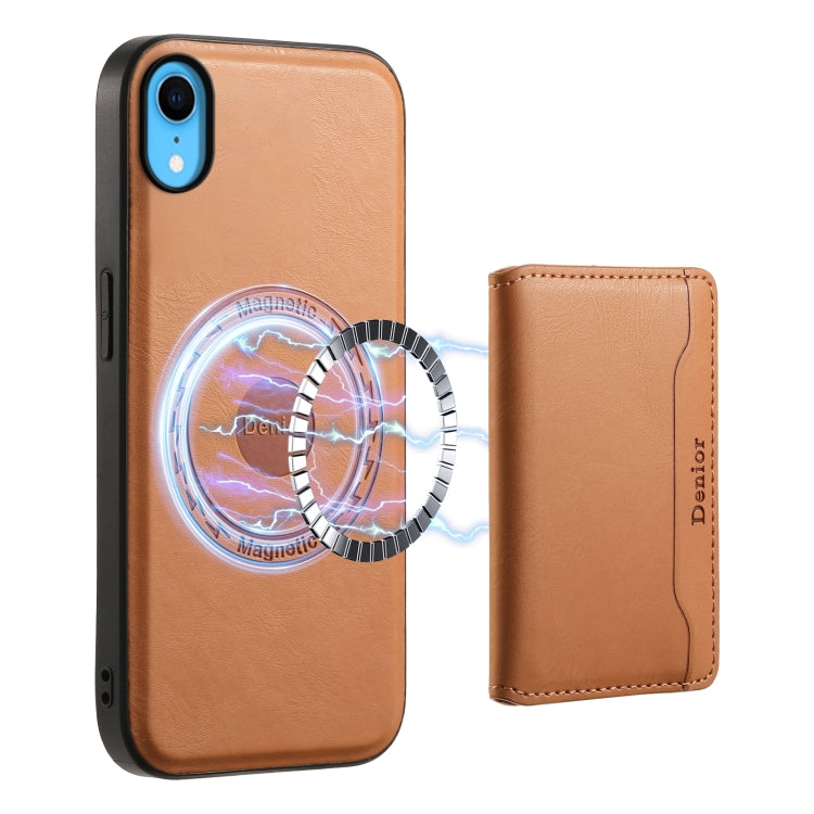 Denior Cowhide Texture Leather MagSafe Detachable Wallet Phone Case, For iPhone 12 Pro, For iPhone 11 Pro Max, For iPhone 11, For iPhone 11 Pro, For iPhone X / XS, For iPhone XR
