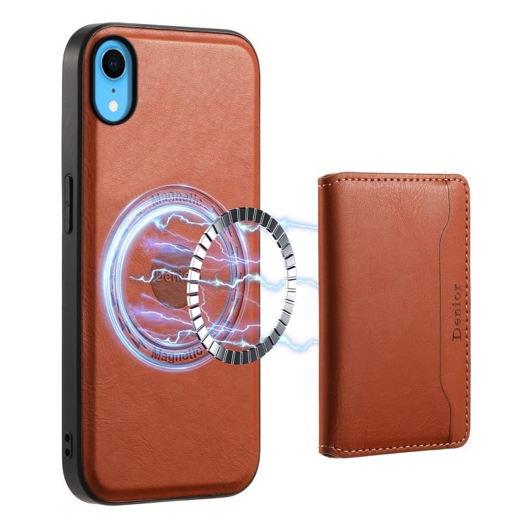 Denior Cowhide Texture Leather MagSafe Detachable Wallet Phone Case, For iPhone 12 Pro, For iPhone 11 Pro Max, For iPhone 11, For iPhone 11 Pro, For iPhone X / XS, For iPhone XR