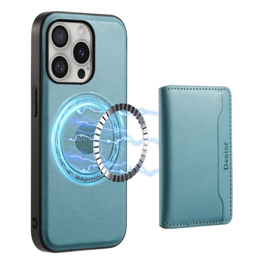 Denior Cowhide Texture Leather MagSafe Detachable Wallet Phone Case, For iPhone 16 Pro Max, For iPhone 16 Pro, For iPhone 16 Plus, For iPhone 16, For iPhone 15 Pro Max, For iPhone 15 Pro