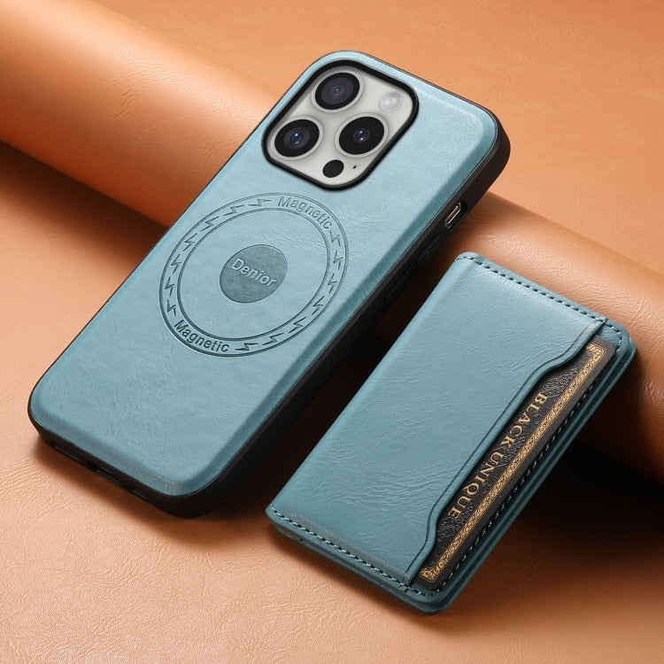 Denior Cowhide Texture Leather MagSafe Detachable Wallet Phone Case, For iPhone 16 Pro Max, For iPhone 16 Pro, For iPhone 16 Plus, For iPhone 16, For iPhone 15 Pro Max, For iPhone 15 Pro