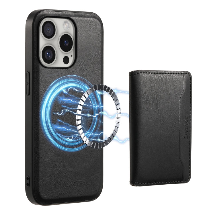 Denior Cowhide Texture Leather MagSafe Detachable Wallet Phone Case, For iPhone 16 Pro Max, For iPhone 16 Pro, For iPhone 16 Plus, For iPhone 16, For iPhone 15 Pro Max, For iPhone 15 Pro