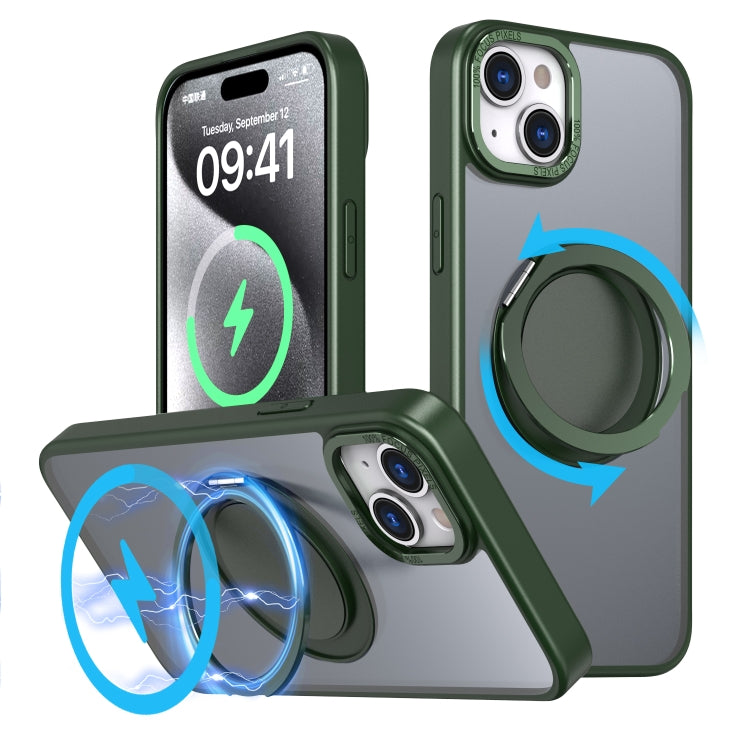 360-degree Rotating MagSafe Magnetic Holder Phone Case, For iPhone 15 Pro Max, For iPhone 15 Pro, For iPhone 15 Plus, For iPhone 15, For iPhone 14 Plus, For iPhone 14