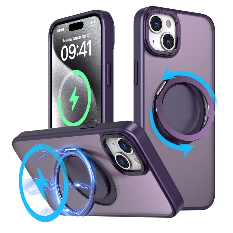 360-degree Rotating MagSafe Magnetic Holder Phone Case, For iPhone 15 Pro Max, For iPhone 15 Pro, For iPhone 15 Plus, For iPhone 15, For iPhone 14 Plus, For iPhone 14
