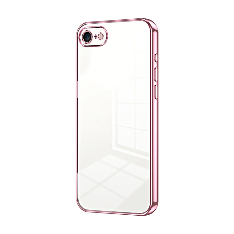 Transparent Plating Fine Hole Phone Case, For iPhone 14 Pro, For iPhone 14 Pro Max, For iPhone SE 2022 / 2020 / 8 / 7