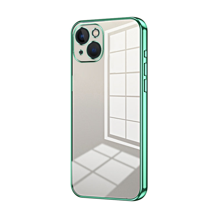 Transparent Plating Fine Hole Phone Case, For iPhone 13 Pro Max, For iPhone 13 Pro, For iPhone 13