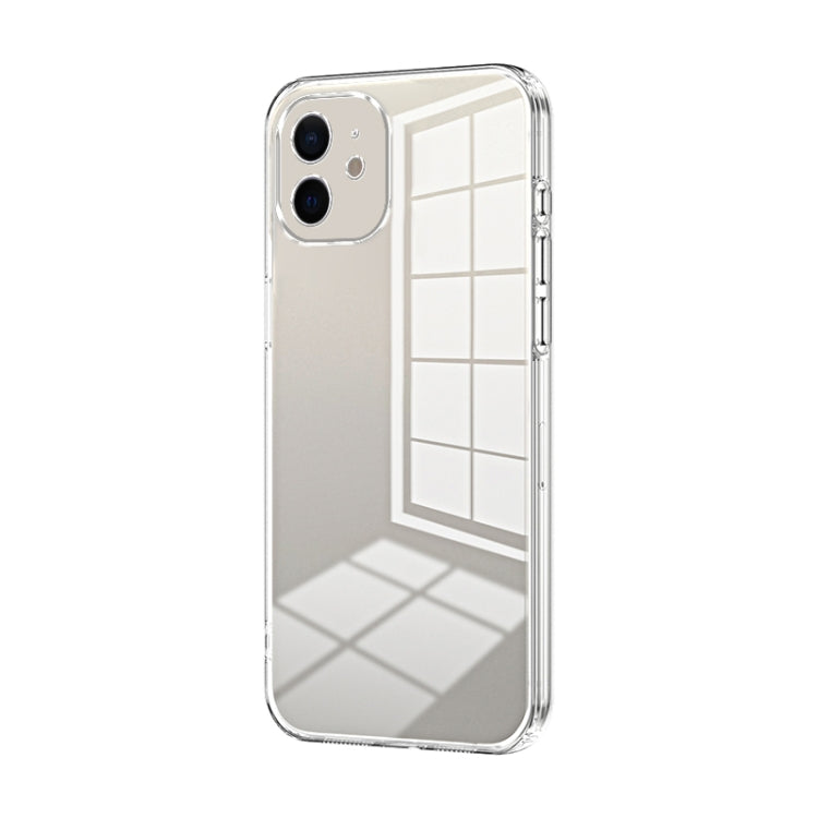 Transparent Plating Fine Hole Phone Case, For iPhone 12, For iPhone 12 Pro Max, For iPhone 12 Pro