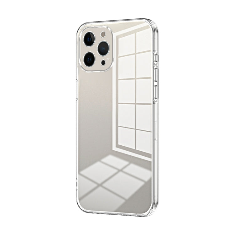 Transparent Plating Fine Hole Phone Case, For iPhone 12, For iPhone 12 Pro Max, For iPhone 12 Pro
