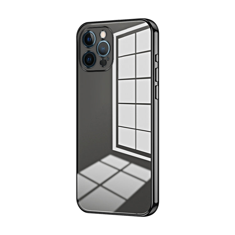 Transparent Plating Fine Hole Phone Case, For iPhone 12, For iPhone 12 Pro Max, For iPhone 12 Pro