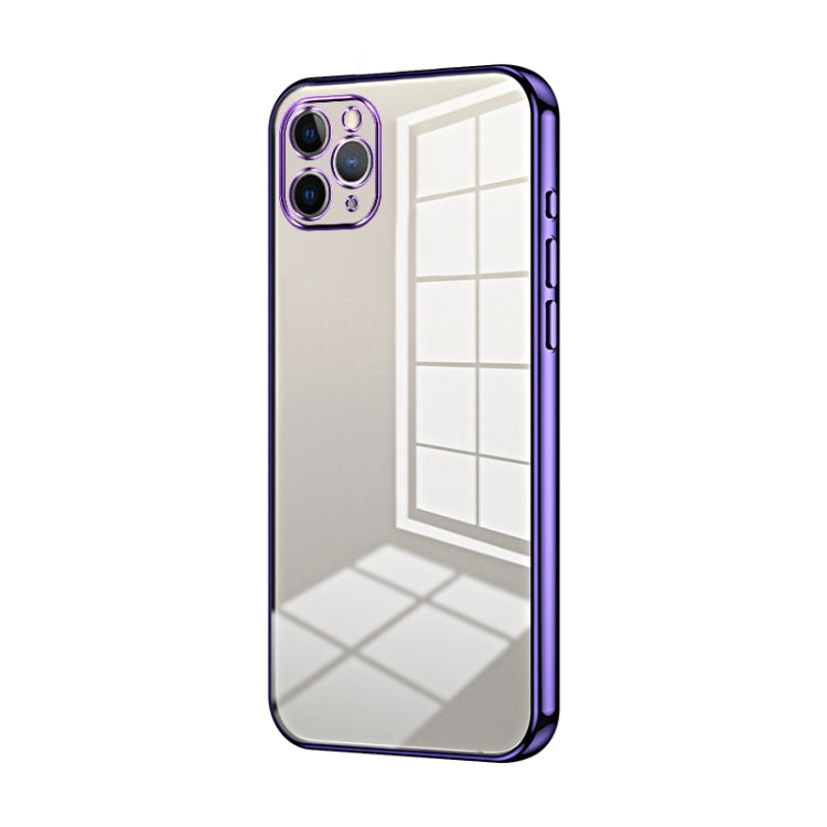 Transparent Plating Fine Hole Phone Case, For iPhone 11 Pro Max, For iPhone 11, For iPhone 11 Pro