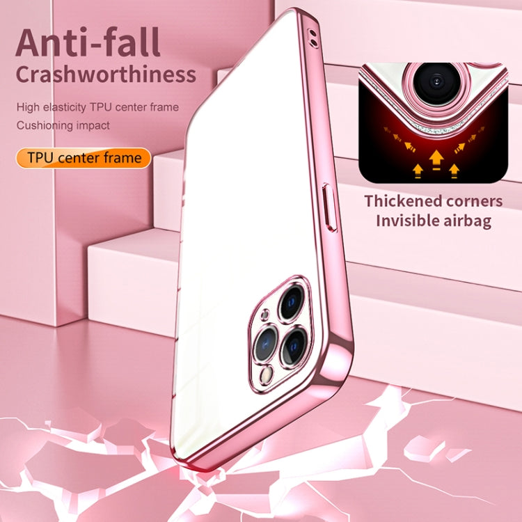 Transparent Plating Fine Hole Phone Case, For iPhone 11 Pro Max, For iPhone 11, For iPhone 11 Pro