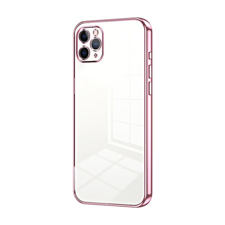 Transparent Plating Fine Hole Phone Case, For iPhone 11 Pro Max, For iPhone 11, For iPhone 11 Pro
