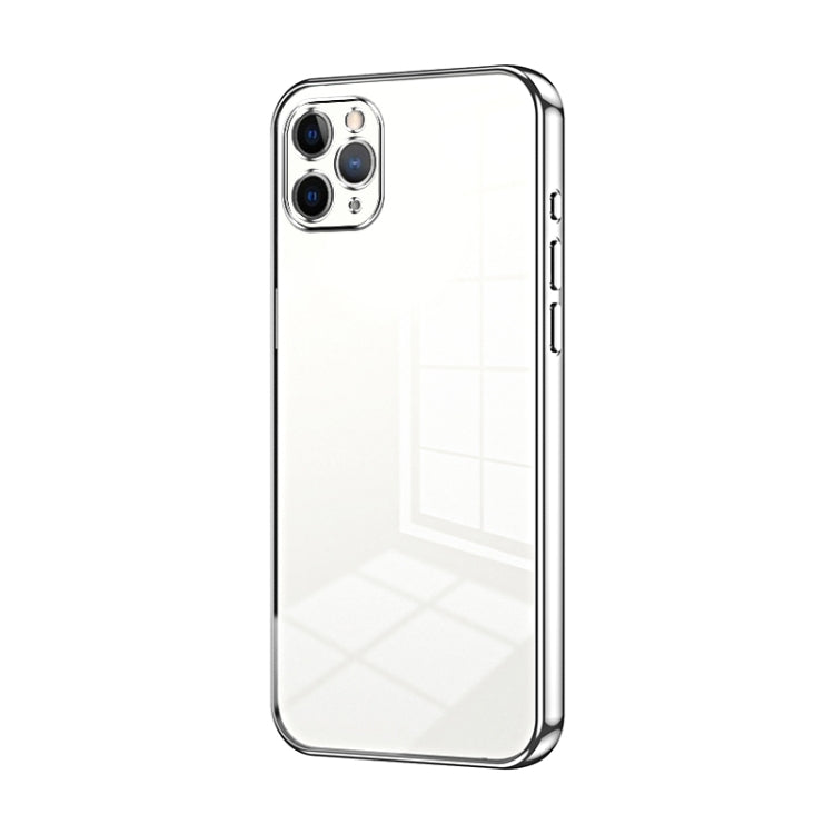 Transparent Plating Fine Hole Phone Case, For iPhone 11 Pro Max, For iPhone 11, For iPhone 11 Pro