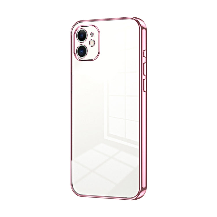 Transparent Plating Fine Hole Phone Case, For iPhone 11 Pro Max, For iPhone 11, For iPhone 11 Pro