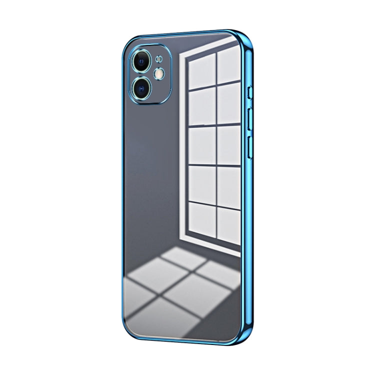 Transparent Plating Fine Hole Phone Case, For iPhone 11 Pro Max, For iPhone 11, For iPhone 11 Pro