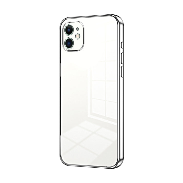 Transparent Plating Fine Hole Phone Case, For iPhone 11 Pro Max, For iPhone 11, For iPhone 11 Pro