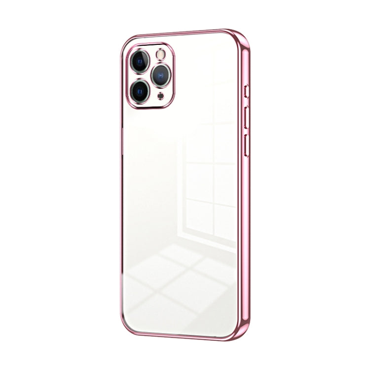 Transparent Plating Fine Hole Phone Case, For iPhone 11 Pro Max, For iPhone 11, For iPhone 11 Pro