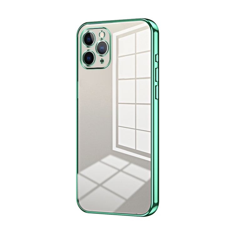 Transparent Plating Fine Hole Phone Case, For iPhone 11 Pro Max, For iPhone 11, For iPhone 11 Pro