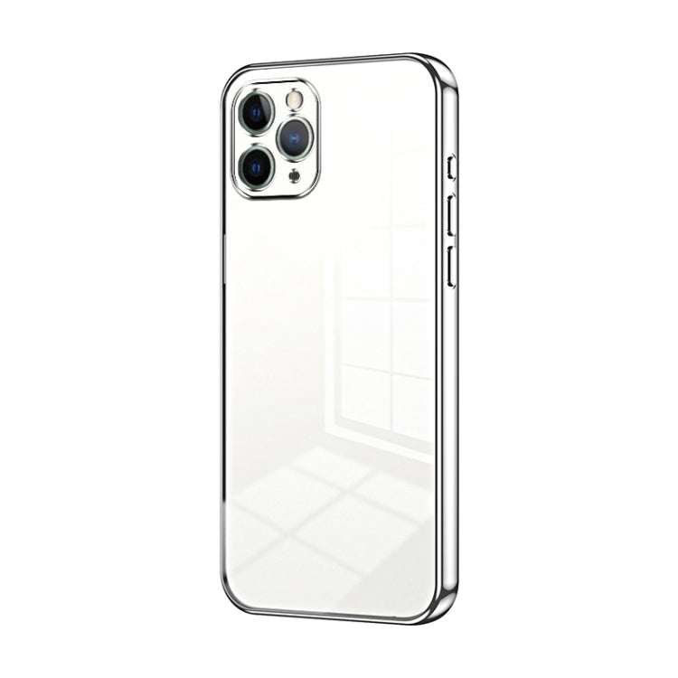 Transparent Plating Fine Hole Phone Case, For iPhone 11 Pro Max, For iPhone 11, For iPhone 11 Pro