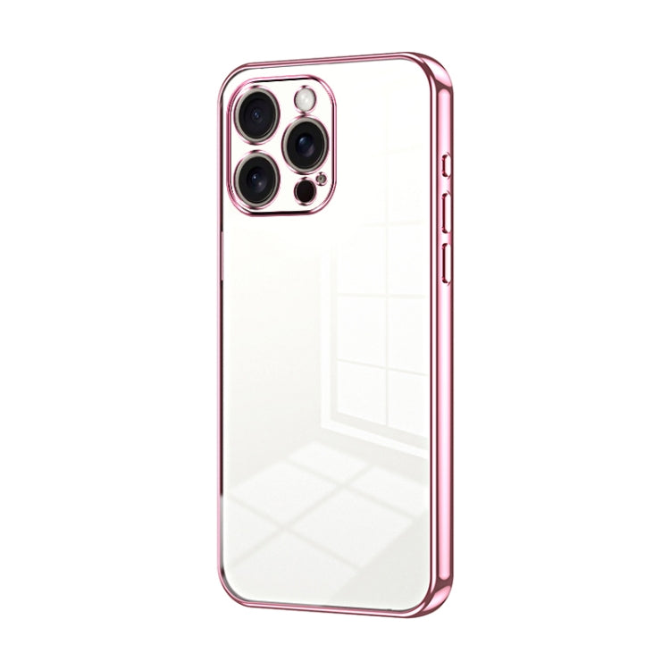 Transparent Plating Fine Hole Phone Case, For iPhone Air, For iPhone 16e, For iPhone 16 Pro Max