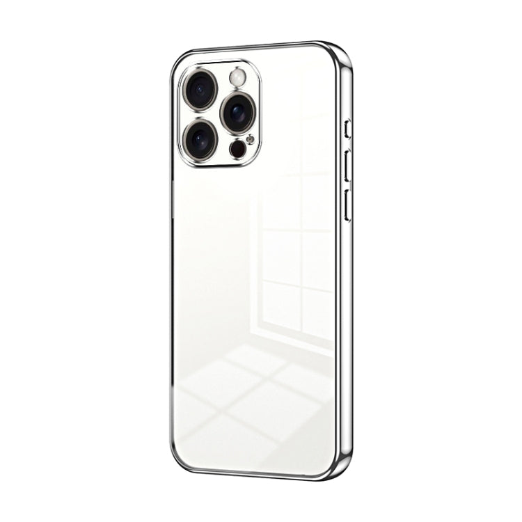 Transparent Plating Fine Hole Phone Case, For iPhone Air, For iPhone 16e, For iPhone 16 Pro Max