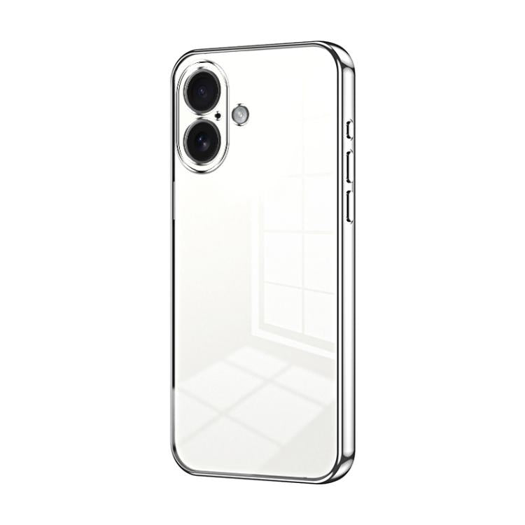 Transparent Plating Fine Hole Phone Case, For iPhone Air, For iPhone 16e, For iPhone 16 Pro Max