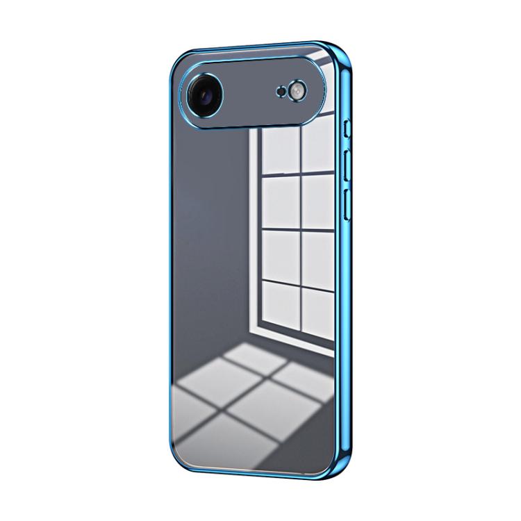 Transparent Plating Fine Hole Phone Case, For iPhone Air, For iPhone 16e, For iPhone 16 Pro Max