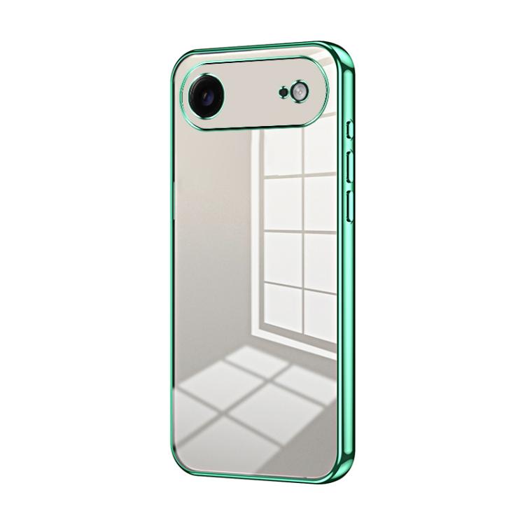 Transparent Plating Fine Hole Phone Case, For iPhone Air, For iPhone 16e, For iPhone 16 Pro Max