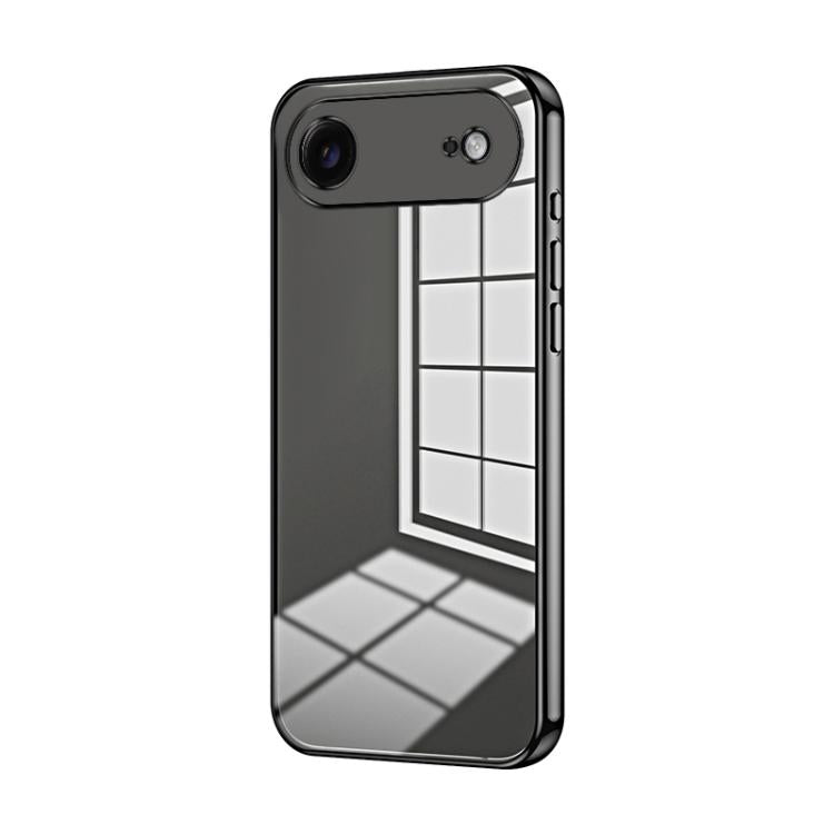 Transparent Plating Fine Hole Phone Case, For iPhone Air, For iPhone 16e, For iPhone 16 Pro Max