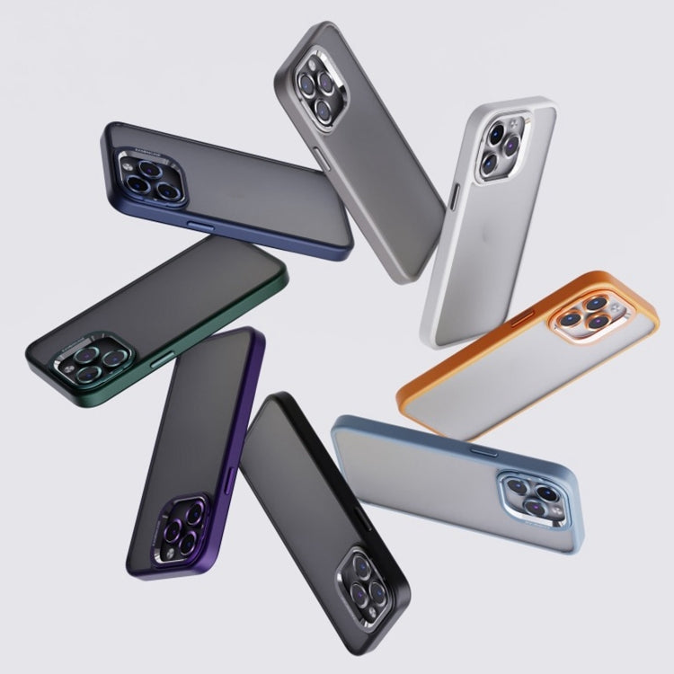 Invisible Lens Holder PC + TPU Frosted Phone Case, For iPhone 13