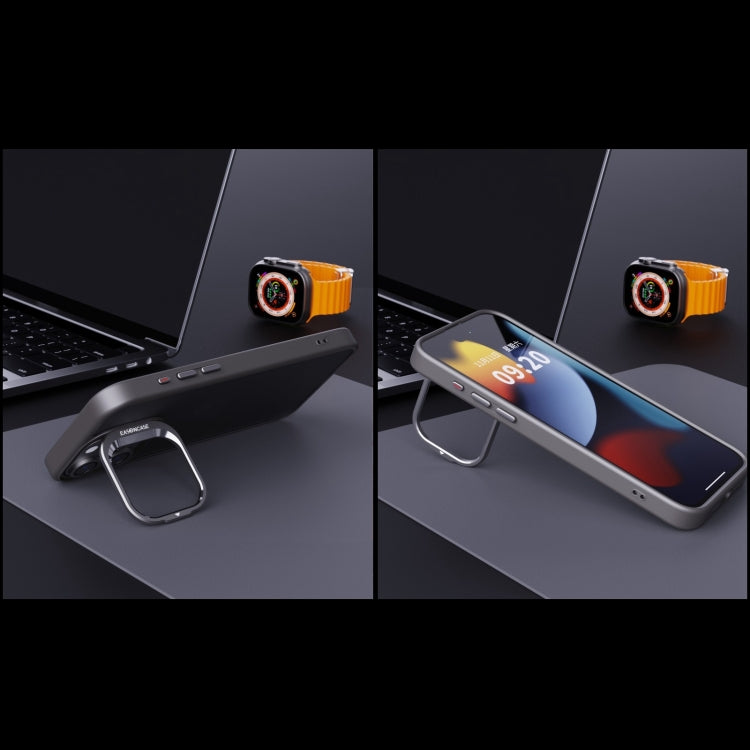 Invisible Lens Holder PC + TPU Frosted Phone Case, For iPhone 13
