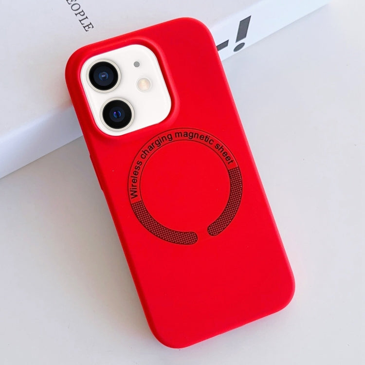 MagSafe Magnetic Liquid Silicone Phone Case, For iPhone 13, For iPhone 12