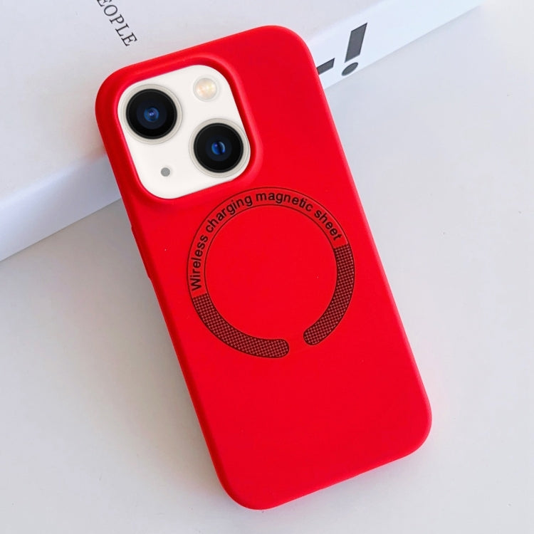 MagSafe Magnetic Liquid Silicone Phone Case, For iPhone 13, For iPhone 12