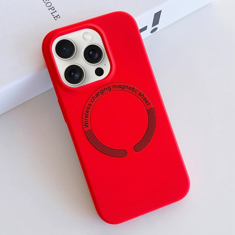 MagSafe Magnetic Liquid Silicone Phone Case, For iPhone 15 Pro Max, For iPhone 15 Pro
