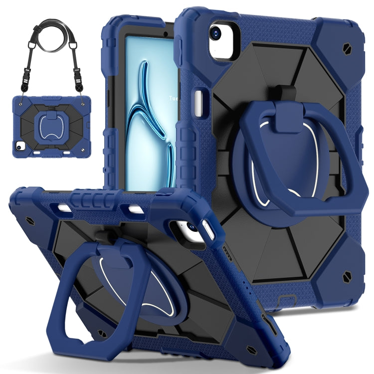 Contrast Color Robot Silicone Hybrid PC Tablet Case, For iPad Air 11 2025 / 2024, For iPad Air 13 2025 / 2024