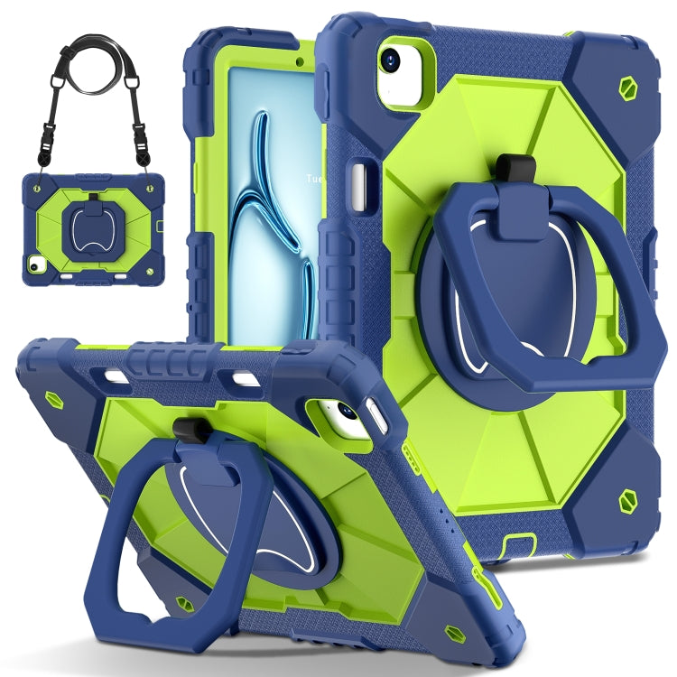 Contrast Color Robot Silicone Hybrid PC Tablet Case, For iPad Air 11 2025 / 2024, For iPad Air 13 2025 / 2024