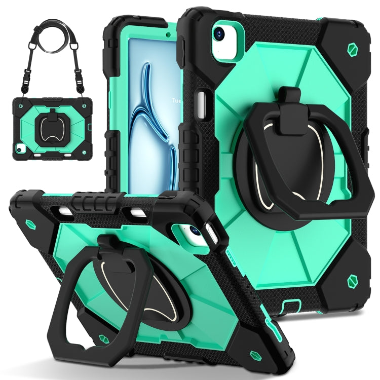 Contrast Color Robot Silicone Hybrid PC Tablet Case, For iPad Air 11 2025 / 2024, For iPad Air 13 2025 / 2024