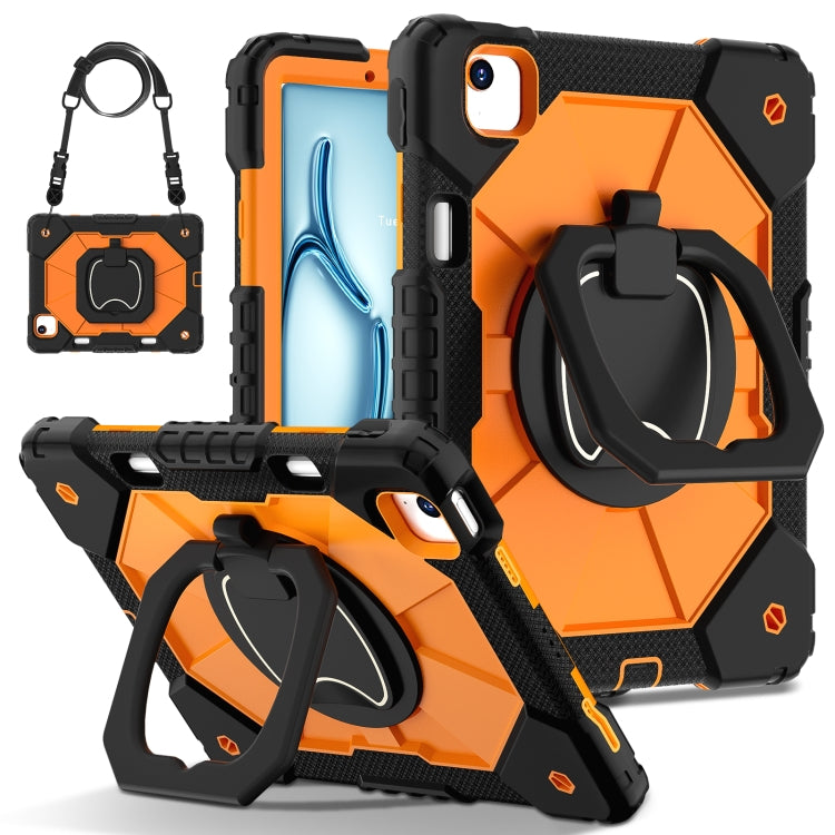 Contrast Color Robot Silicone Hybrid PC Tablet Case, For iPad Air 11 2025 / 2024, For iPad Air 13 2025 / 2024