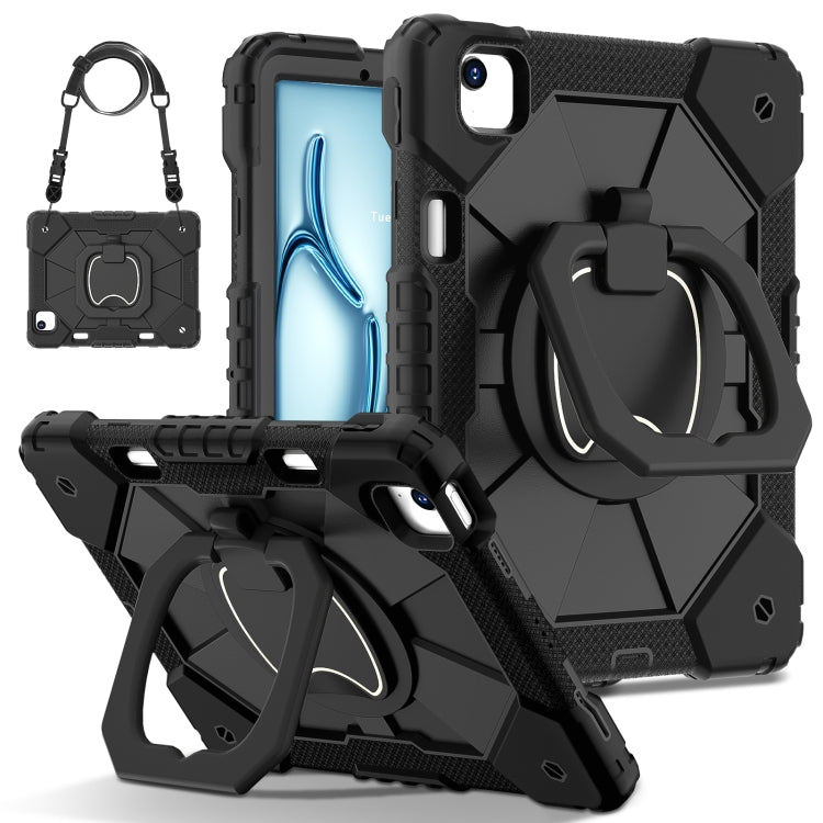 Contrast Color Robot Silicone Hybrid PC Tablet Case, For iPad Air 11 2025 / 2024, For iPad Air 13 2025 / 2024