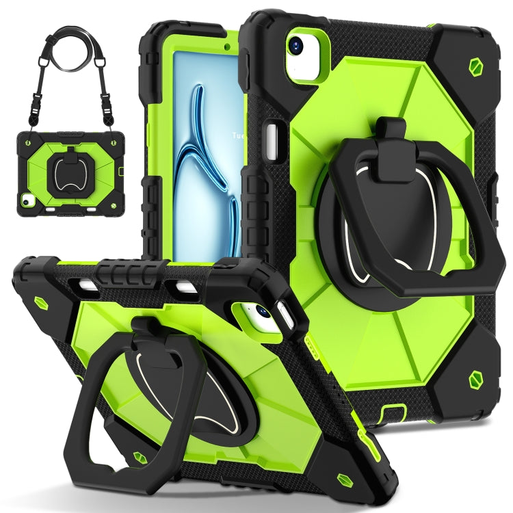 Contrast Color Robot Silicone Hybrid PC Tablet Case, For iPad Air 11 2025 / 2024, For iPad Air 13 2025 / 2024