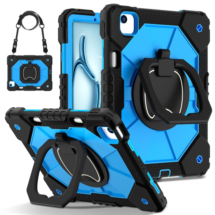 Contrast Color Robot Silicone Hybrid PC Tablet Case, For iPad Air 11 2025 / 2024, For iPad Air 13 2025 / 2024