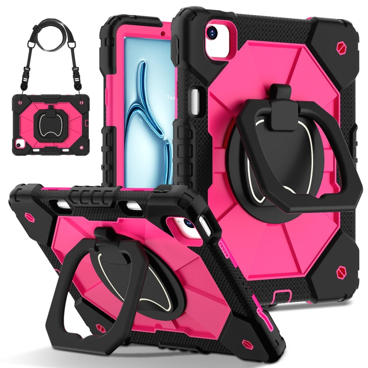 Contrast Color Robot Silicone Hybrid PC Tablet Case, For iPad Air 11 2025 / 2024, For iPad Air 13 2025 / 2024