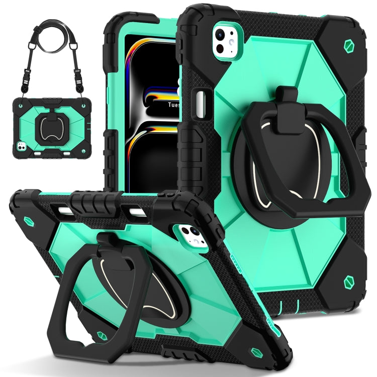 Contrast Color Robot Silicone Hybrid PC Tablet Case, For iPad mini 2024 / mini 6, For iPad Pro 13 2024