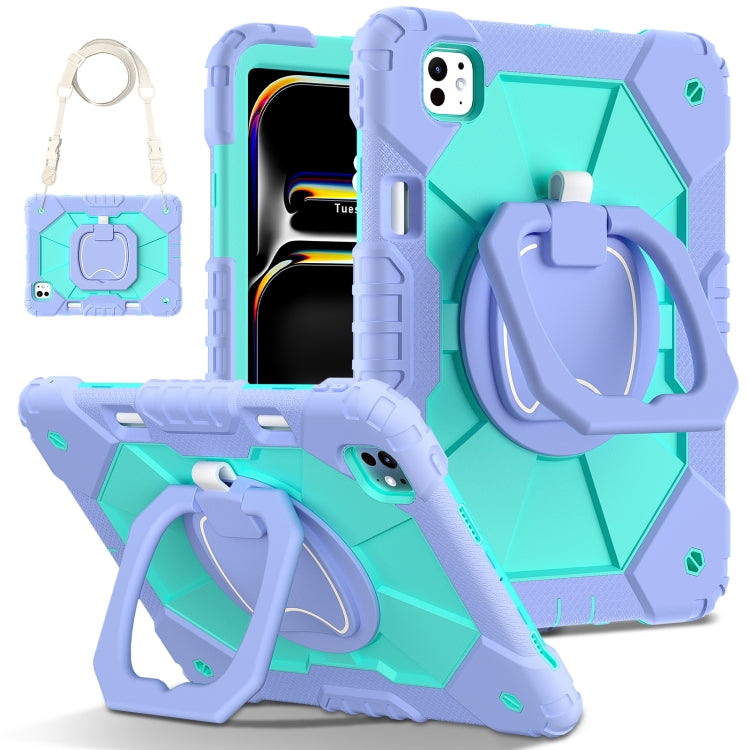 Contrast Color Robot Silicone Hybrid PC Tablet Case, For iPad mini 2024 / mini 6, For iPad Pro 13 2024