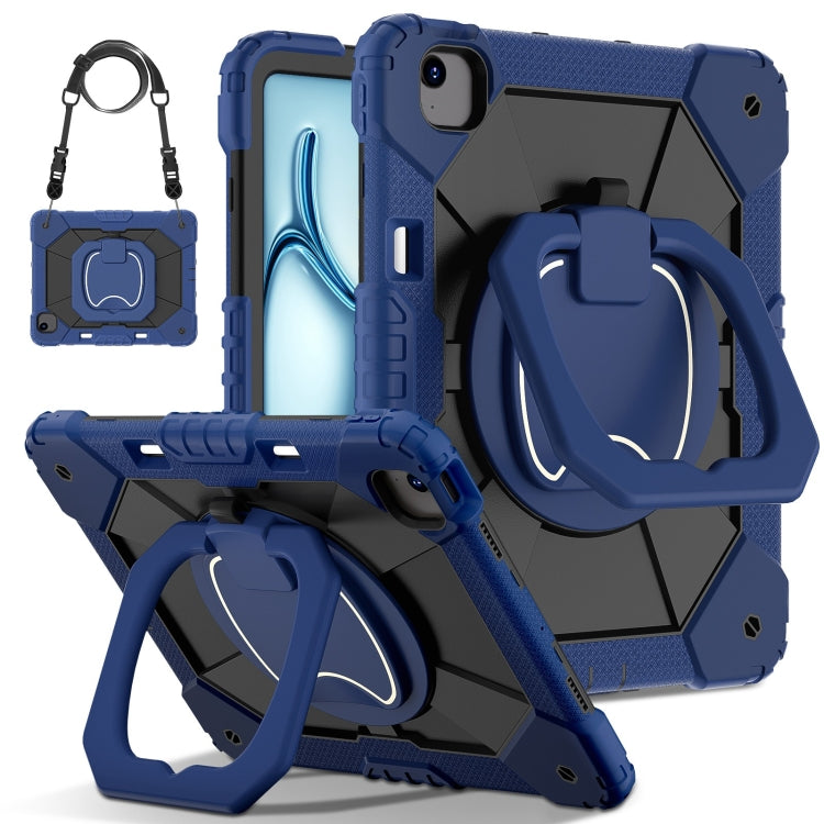 Contrast Color Robot Silicone Hybrid PC Tablet Case, For iPad Air 11 2025 / 2024, For iPad Air 13 2025 / 2024