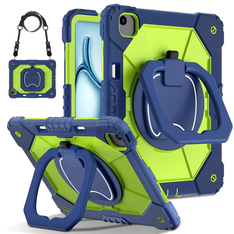 Contrast Color Robot Silicone Hybrid PC Tablet Case, For iPad Air 11 2025 / 2024, For iPad Air 13 2025 / 2024